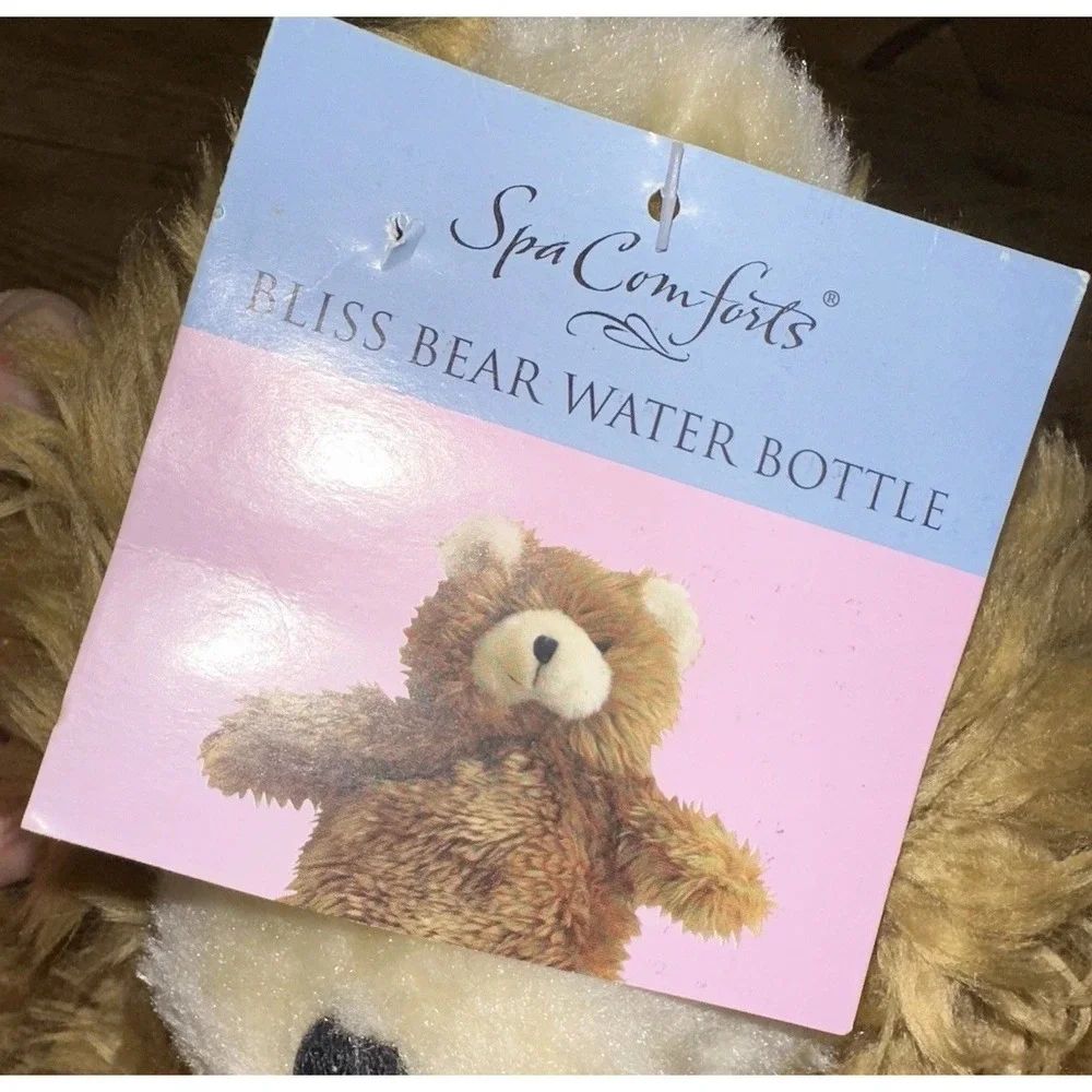 NWT Teddy Bear Hot Water Bottle Holder Spa Comforts Bliss Bear Belly Ache Kids